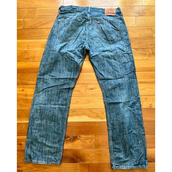 Levis 559 Mens Jeans Blue Size 34x34 100% Cotton Denim Levi Strauss & Co. Jeans - Picture 3 of 5